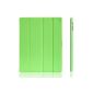 JETech® GOLD iPad Case Case Case Case for Apple iPad 2/3/4 SmartCase cover with built-in magnet for sleep / wake (iPad 2/3/4, Green) (Electronics)