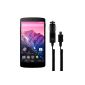 kwmobile® CAR ADAPTER LG Google Nexus 5. Superior Quality!  (Electronic devices)
