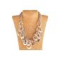 Qiyun Gold Plated Pendant Necklace Punk Geometric Metallic Chain Statement Necklace Charms Necklace Pendants Sets (Toy)