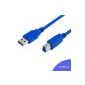 Direct Cable USB 3.0 Cable A Male to B-Male 3m (Electronics)
