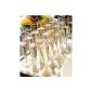 100 disposable champagne glasses of champagne glasses of champagne glass champagne flutes 0.1l (household goods)