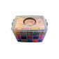 5000 elastic loom kit box briefcase 3 floor to create your rainbow loom bracelets box with a mini loom loom included charms offered more letter (Toy)