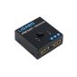Ligawo ® HDMI Switch bidirectional - 1x2 / 2x1 - 3D FullHD 1080p HDCP - mechanically without power supply + passive + metal case + gilded Anchlüsse (Accessories)