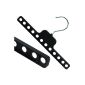 Hangerworld - Set of 6 hangers perfect black plastic to save space.  (Kitchen)