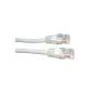 White 30m network cable - Professional quality - CAT5e (enhanced) - 100% copper wire - RJ45 - Ethernet - Patch - Wireless - Router - Modem - 10/100 - 30.0 m (Electronics)