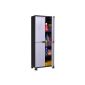 Plastic cabinet of NOBLE series with 3 adjustable shelves and the 20kg load capacity - high version