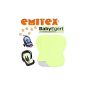 Emitex - Seat cushion / seat pad MOBY with summer and winter side, universal for carrycot, car seat, for example for Maxi-Cosi, Romer, for strollers, stroller, high chair, etc. SUNNY YELLOW (baby products).