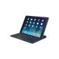 Logitech Ultrathin Magnetic Clip-On Keyboard Cover for iPad Air (wireless Bluetooth keyboard and holder, German keyboard layout QWERTZ) Black (Personal Computers)