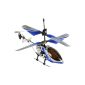 Fun2Get REH46112-1 - RC Helicopter Mini Helicopter Falcon X Metal RTF with gyro technology, blue (toy)