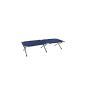 Cot folding bed bed camp bed guest bed couch Camping Liege metal blue
