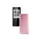 Original Favory Case Bag for / Nokia 515 / Leather Case Mobile Phone Case Leather Case Cover Case Cover with flap retraction function * in Pink (Electronics)
