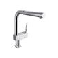 Mixer tap - 31 x 25 x 4.5 cm - pull-out spray - Chrome (Tools & Accessories)