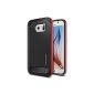 Spigen ® protective sleeve Samsung Galaxy S6 Case NEO HYBRID METAL [Metallized buttons] - Case Samsung Galaxy S6 / SVI, BUMPER STYLE Cover - red [Red - SGP11323] (optional)