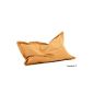 Pillow Sheikh beanbag chair XL 130x170cm, orange, rectangle