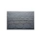 Bear County beavertail roof shingles - Colour: black