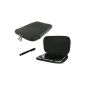 mobilitii Neoprene Case Cover with zipper in black for Google Nexus 7 / Kindle Fire / Kindle Fire HD + stylus touch pen