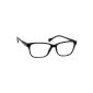 Reader Reading Glasses +3.00 diopters UV Black Designer Style Women Men Comfortable Light UVR026 with case