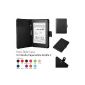 Kindle Paperwhite Leather Protector Case Cover Case Bag in Black, Premium PU Leather Case for Kindle Paperwhite, Utra Slim, Black