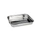 Ibili 651840 Roasting in stainless steel with handles folding 43x31x7 cm Bistrot (Kitchen)
