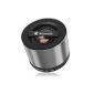 kwmobile | Mini Wireless Bluetooth Speaker with Micro SD card slot, FM radio and microphone in Silver (Electronics)