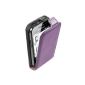 Purple Ultra Slim Leather Case Cover for Samsung Galaxy Ace (GT-S5830i / S5839i) - Flip Case Pouch Cover + 2 Screen Protector Film (Electronics)