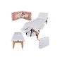Pro luxury massage table - Imperial Massage - Portable - Plateau 3 Rooms - Reiki panels - Lightweight - Colour: Ivory White