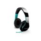 Fantec SHP 250AJ Stereo On-Ear Headphones (3.5mm plug, 1.2m) black / turquoise (Electronics)