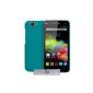 Hard shell Soft Turquoise EXTRA FINE Wiko Rainbow and Rainbow 4G + PEN and 3 FREE MOVIES (Electronics)