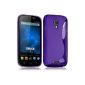 Seluxion - Cover Shell Case S-Line Color Purple for Wiko Darknight + Protective Film (Electronics)