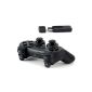 CSL - Wireless Gamepad for Playstation 3 / PS3 with Dual Vibration - Joypad Controller | Black (Video Game)