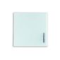 Glass magnetic board magnetic board memo board 45x45cm White büroMi® (Office supplies & stationery)