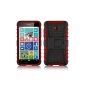 JAMMYLIZARD | shockproof Alligator TPU Case for Nokia Lumia 630, Red (Electronics)