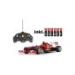 RC Ferrari F1 racing car 1:18 remote control 2013 version - incl. Batteries - Stock replica (Toys)
