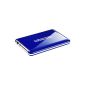 Platinum MyDrive 1 TB External Hard Drive (6.4 cm (2.5 inch), 5400 U / min, 8 ms, 8 MB Cache, USB 2.0) Blue [Amazon Frustration-Free Packaging] (Personal Computers)
