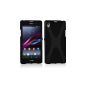 Cadorabo ®!  X TPU silicone sleeve for Sony Xperia Z1 in black (Wireless Phone Accessory)