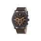 Mike Ellis New York Men's Watch XL Chronograph Quartz Leather SL4-60212 (clock)