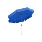 Schneider parasol Locarno, royal blue, 200 cm Ø, 8-piece, round (garden products)