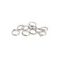 10X Silver Plated 6mm Ring Ring rail blank for crafting
