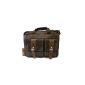 Greenland NATURE Oilskin Briefcase 42 cm Compartment brown (Luggage)