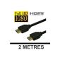 KOO Interactive - 2 meter HDMI Cable Gold Plated HDMI 1.3 - FULL HD - Playstation 3 LCD Plasma Blu Ray XBOX 360 (Electronics)