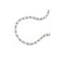 Chain necklace Curb Chain S Panzer diamond 925 silver necklace pendant chain length 42 cm width 1.8 mm (jewelry)