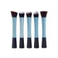 XCSOURCE® Makeup Brush Professional Kit 5PCS Blue Eyeshadow Blush Brush Foundation Powder Makeup Brushes Kit identifies Anti-MT80 (Miscellaneous)