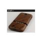 Samsung S4 genuine wood case sleeve Bahia rosewood Galaxy S4 REAL-wood Luxury Case made of precious wood - Avadoo - real wood Nature mobile two-piece wood preservatives Case (Electronics)