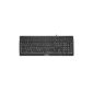 Cherry eVolution STREAM XT Corded MultiMedia Keyboard G85-23100 - Keyboard - PS / 2, USB - 105 keys - ergonomic - black - German (Accessories)