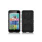 JAMMYLIZARD | Alligator Heavy Duty TPU Case Cover for Nokia Lumia 630, black (Wireless Phone Accessory)