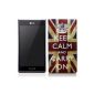 Glossy Union Jack (Keep Calm And Carry On) Design Hardcase Protective cover for LG P700 Optimus L7 (Electronics)