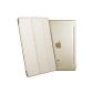 iPad Air 2 Case, ESR® Yippee Color Series Leather Case with Stand Function Smart Cover [SmartCase] ​​with semi-transparent back cover [light and thin] [scratch-resistant lining] [sleep / wake function] [Perfect fit] for iPad Air 2 ( Gold) (Personal Computers)