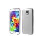 iProtect TPU Gel Cover Samsung Galaxy S5 ultra thin transparent gray (Electronics)