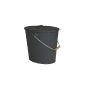 Kamino Flam 333251 Ash bucket oval 15 liters, 34/30/24 cm, anthracite (household goods)