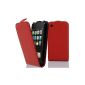Case Cover Shell PU Leather Flip Style Case for Apple iPhone 3G / 3GS in red (Wireless Phone Accessory)